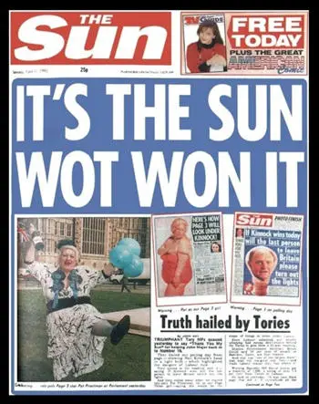 The Sun (11th April, 1992)
