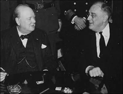 Winston Churchill with Franklin D. Roosevelt