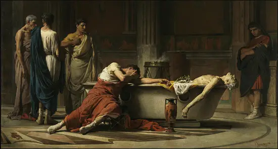 Manuel Domínguez Sánchez, The Death of Seneca (1871)