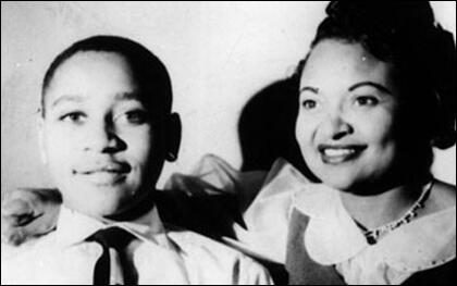 Emmett Till and his mother Mamie Till