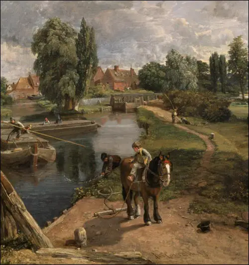 John Constable painted this picture of a navigable river at East Bergholt in Essex in 1817