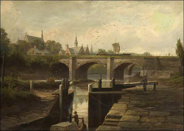 John Constable painted this picture of a navigable river at East Bergholt in Essex in 1817