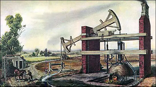 (Source 4) A Newcomen steam-engine being used in about 1780.