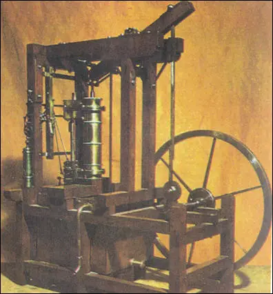 (Source 10) Model of a steam engine made by James Watt in 1769.