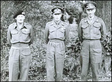 Bernard Montgomery, George VI and Miles Dempsey in 1944