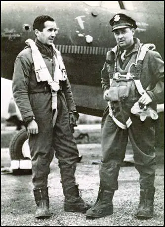 Ed Murrow before one of the bombing raids on Europe