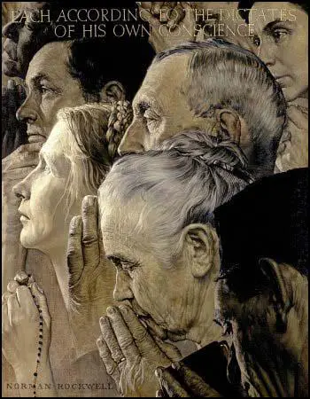 Norman Rockwell, Freedom to Worship (1943)