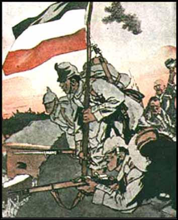 Simplicissimus, Verdun (1916) Ludwig Thoma joined the German Army and during the war and in 1917 wrote to a friend and denounced his earlier work with Simplicissimus: I used to shout my mouth off. This now seems immature and deplorable. Belief and criticism are incompatible.