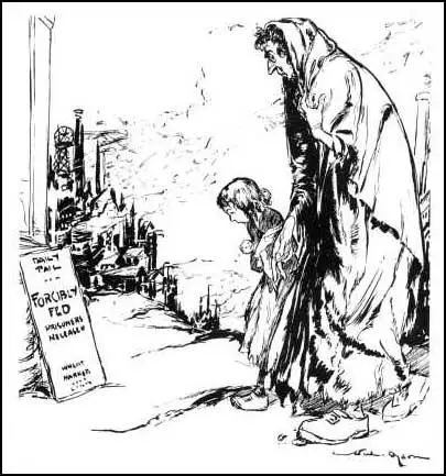 "Mummy, why don't they forcibly feed us?"Will Dyson, The Daily Herald (1914)