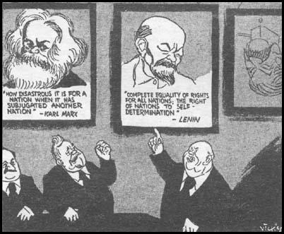 "Bah! Counter-revolutionaries!"Victor Weisz, Daily Mirror (November, 1956)