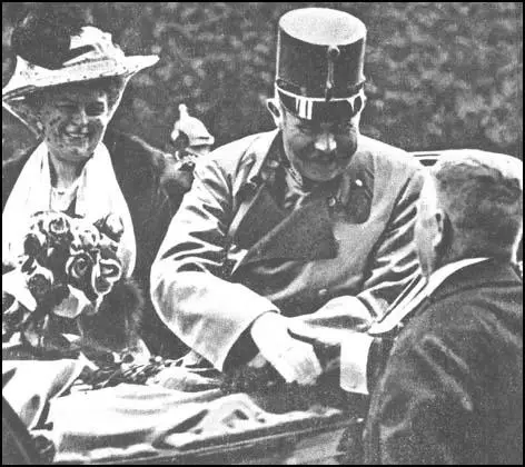 Archduke Franz Ferdinand and Dutchess Sophieat Sarajevo on 28th June, 1914.