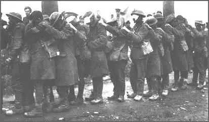 British soldiers blinded by mustard gas