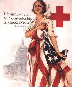 Harrison Fisher, American Red Cross poster published during the First World War (1918)