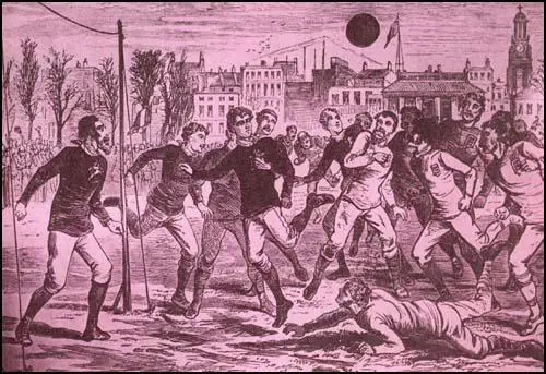 England against Scotland in 1877.