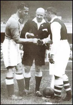 Dixie Dean and Alex James in August 1936
