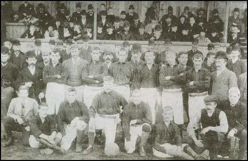 Newcastle East End team in 1890.