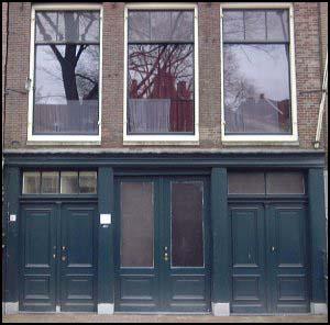 Anne Frank's hiding place in Amsterdam.