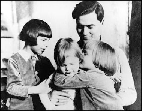 Adolf Hitler with young children in Bavaria