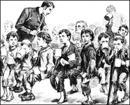 Drawing of workhouse children