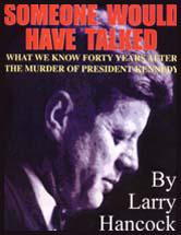 Forty years after John Kennedy's murder in Dallas, the event remains a part of the American conscious. Polls show the majority of the public still believes there was some sort of conspiracy involved in his assassination and the average person thinks it just might be exposed once the government releases all the confidential documents some day. Those that deny the conspiracy question scoff at all this, stating that no conspiracy could have been good enough that somebody would not have talked after all this time. After all we all know even successful criminals feel compelled to tell someone, sometime. Someone Would Have Talked tackles that objection head on, examining a number of examples of individuals who talked when they shouldn't have. Some talked before the assassination and some afterwards. These are not the people who sold their stories or whose names you would see in the tabloids. These are real people, many of them involved in the secret war against Castro and the U.S. Government project intended to assassinate him. You find their remarks in reports made to Police, the FBI and Secret Service. Reports which were never addressed in any coordinated or proactive criminal investigation. The records have been released, people have talked, witnesses have finally revealed the elements of both the conspiracy and the cover-up, the real history is here in Someone Would Have Talked and the 1,400 pages of reference exhibits that come on this CD with it. (Larry Hancock, JFK Lancer Publications)Someone Would Have Talked