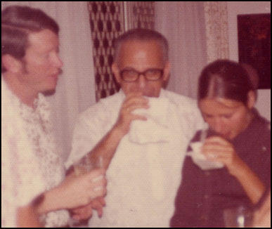 George Joannides (centre) in Vietnam in 1973.