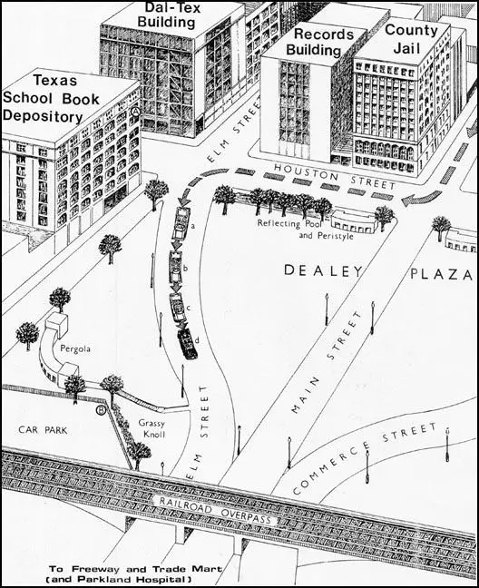 Drawing taken from David Simkin's book, The Assassination of President Kennedy.