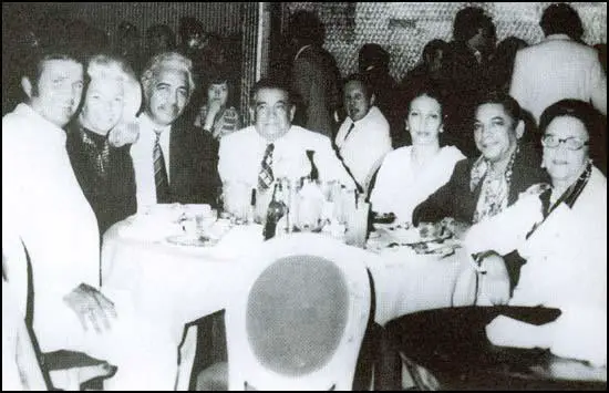 Left to right: Bob and Florence Walton, David Morales, Joe Morales (father), Rose Morales (mother), Paul Morales (brother) and his wife (1977).
