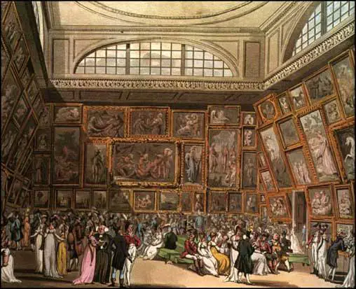 Rudolf Ackermann, Royal Academy, from Microcosm of London (1808)