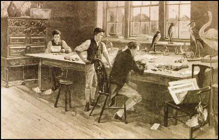 John Eyre's imagined scene in Bewick's workshop entitled The Master Engraver.