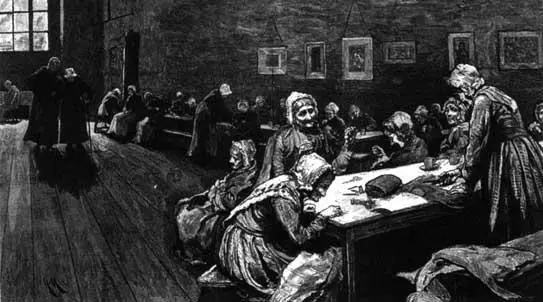 Hubert von Herkomer, Westminster Union, The Graphic (7th April, 1877)