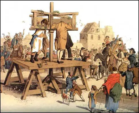 William Pyne, The Pillory, The Costume of Great Britain (1805)