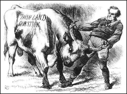 John Tenniel, Punch Magazine, WilliamGladstone and the Irish Land Question (1870)