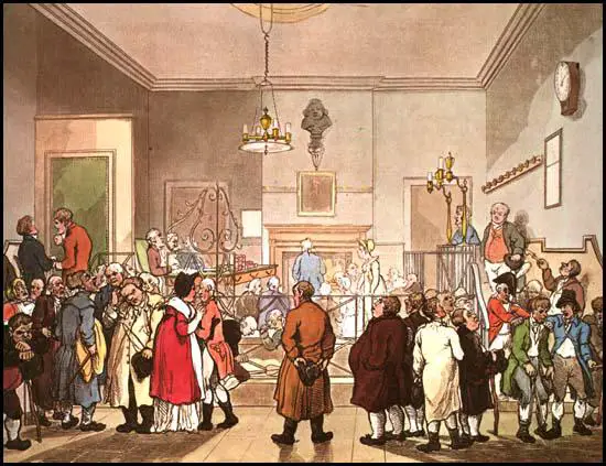 Rudolf Ackermann, Bow Street Office, from Microcosm of London (1808)