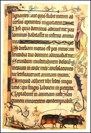 Geoffrey Luttrell Psalter (c. 1325)