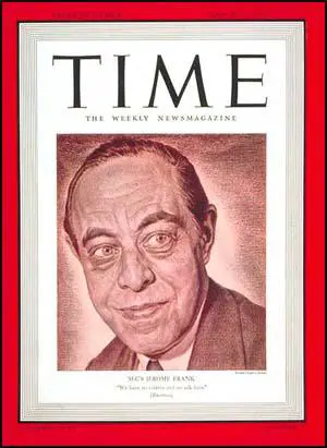 Jerome Frank on the cover of Time Magazine (March, 1940)