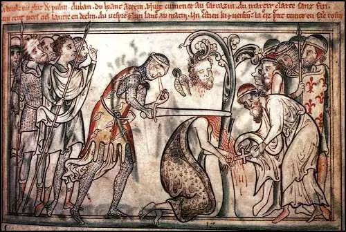 Matthew Paris, Execution of St Alban (c.1250)