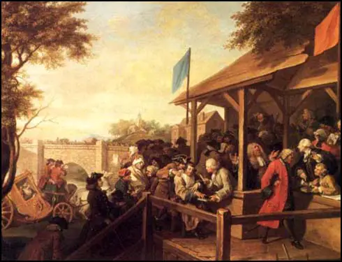 William Hogarth, An Election: The Polling (1754)