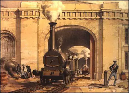 J. C. Bourne, London & Birmingham Railway Engine House (1836)