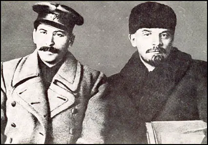 Joseph Stalin and Lenin in 1917 