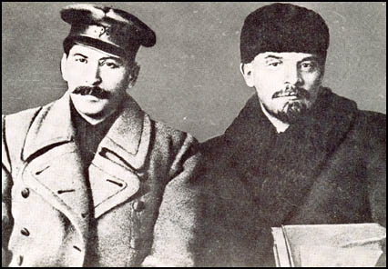 Joseph Stalin and Lenin in 1917