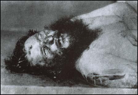 Post Mortem photo of Rasputin