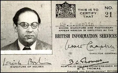 Isaiah Berlin's identification card