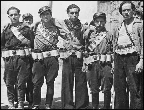 Members of the Durruti Column in Aragón (August, 1936)