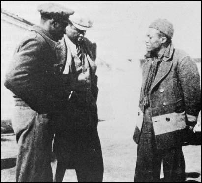 Oliver Law and Paul Robeson in Spain in 1937