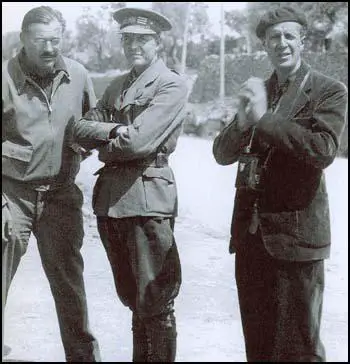 Ernest Hemingway, Hugh Slater and Herbert Matthews