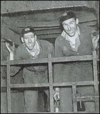 Len Shackleton and Jimmy Stephen as Bevin Boys