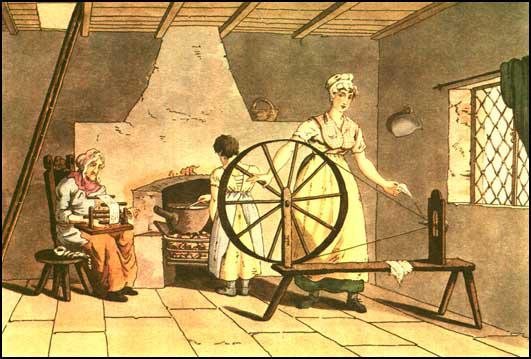 George Walker, Woman Spinning (1814)