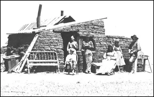 Norwegian settlers on the Great Plains in 1885.