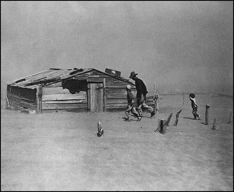 Arthur Rothstein, Fleeing a Dust Storm (1936)