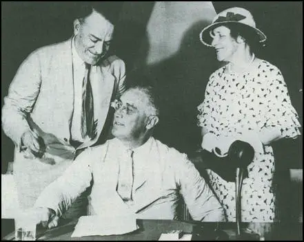 Hugh and Helen Johnson with President Roosevelt